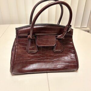 Zara MOCK CROC CITY BAG